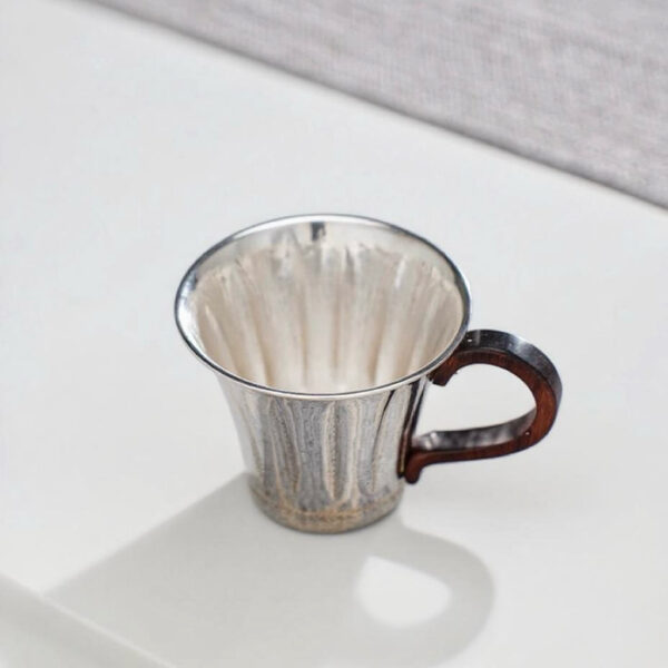 微信图片_2025-08-28_225342_106 999 Pure Silver Handmade Coffee Cup - Heat Insulated Luxury Mug
