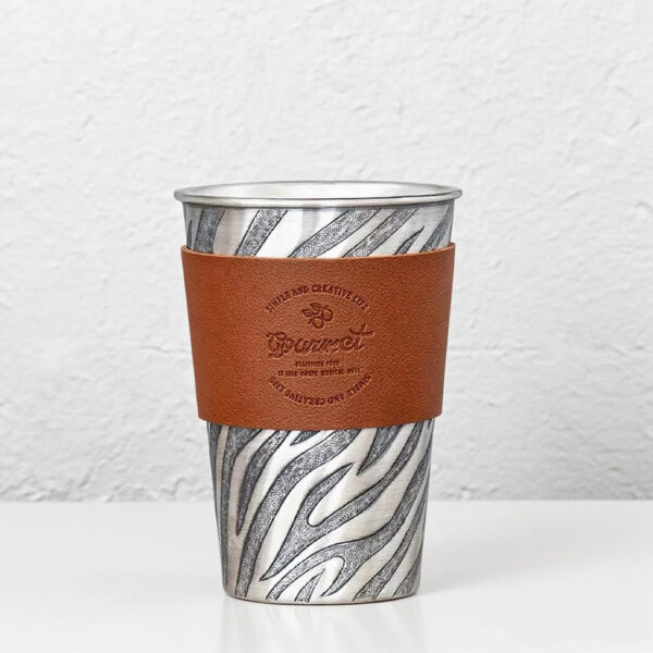 202509120050281 999 Pure Silver Water Ripple Mug-Handmade Coffee Cup