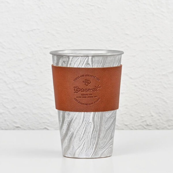 20250912005029 999 Pure Silver Water Ripple Mug-Handmade Coffee Cup